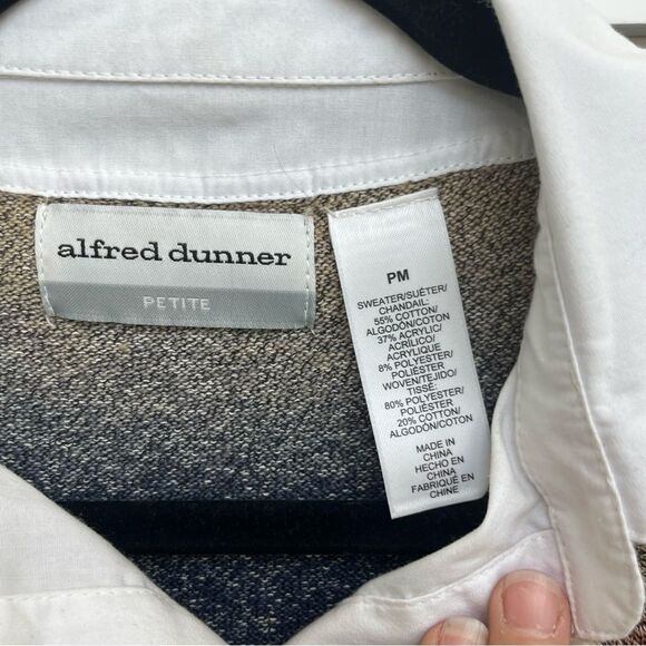 Vintage Alfred Dunner Collared Sweater Sz PM - Picture 3 of 8